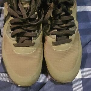 Nike Men's Khaki and Black Sneakers Worn Once For a Few Hrs